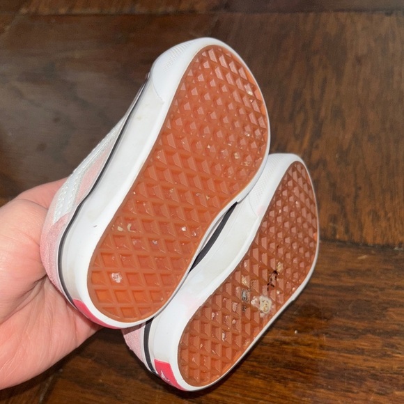 Vans Kids Pink Velcro Sneakers - Picture 5 of 7